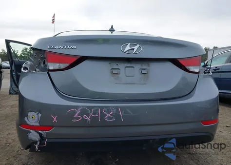 2016 Hyundai Elantra Value Edition из США, поврежденный, VIN KMHDH4AE2GU623324